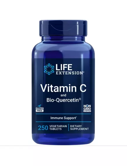 Life Extension Vitamin C and Bio-Quercetin / Витамин С и биокверцетин 250 таблеток в магазине биодобавок nutrido.shop