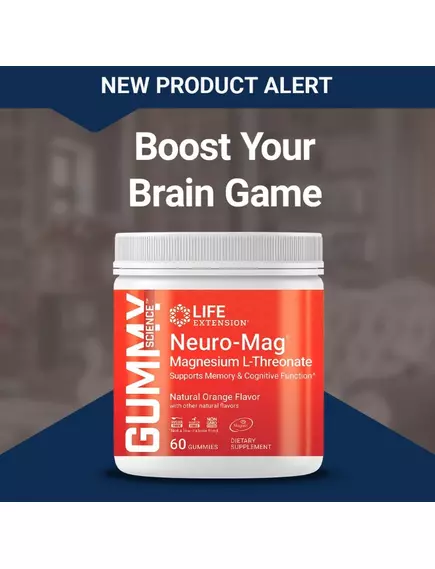 Life Extension Neuro-Mag / Магній Л Треонат 60 жувальних цукерок, фото 4 від магазину біодобавок nutrido.shop