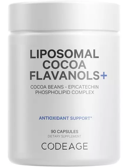 CodeAge Liposomal Cocoa Flavanols+ / Ліпосомальні флаваноли какао 90 капсул в магазине биодобавок nutrido.shop