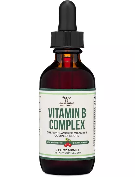 Double Wood Vitamin B Complex / Комплекс вітамінів групи Б смак вишні 60 мл в магазине биодобавок nutrido.shop