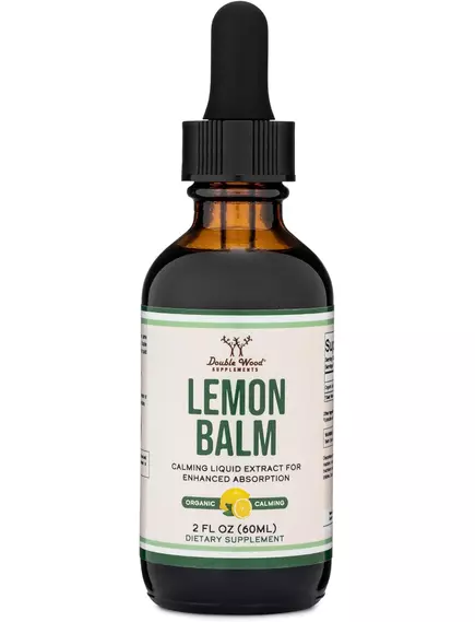 Double Wood Lemon Balm / Меліса органічна без спирту 60 мл від магазину біодобавок nutrido.shop