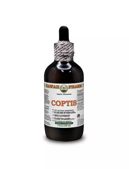 Hawaii Pharm Coptis Alcohol-FREE / Коптис экстракт без спирта 120 мл в магазине биодобавок nutrido.shop