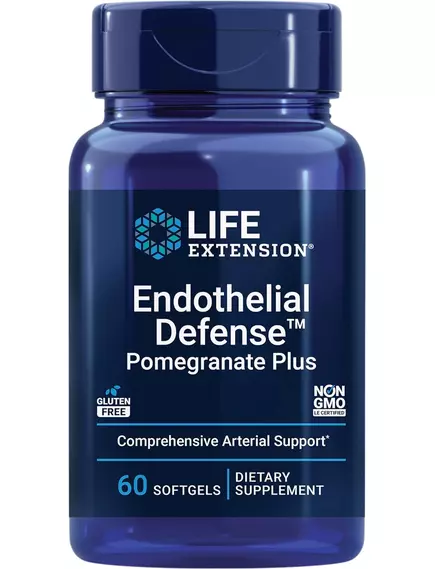 Life Extension Endothelial Defense Pomegranate Plus / Підтримка ендотелію судин 60 капсул від магазину біодобавок nutrido.shop