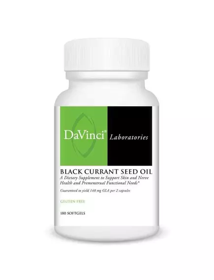 DaVinci Black Currant Seed Oil / Олія насіння чорної смородини 180 капсул в магазине биодобавок nutrido.shop