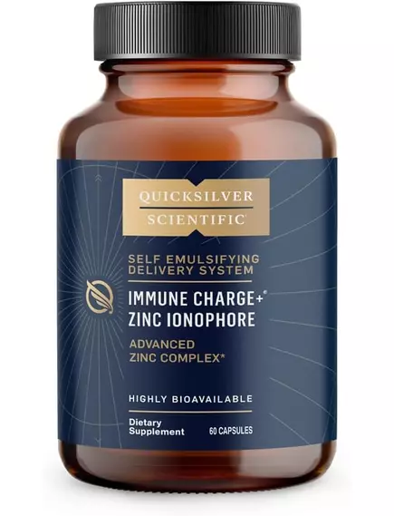 Quicksilver Scientific Immune Charge Zinc Ionophore / Підтримка імунітету та ШКТ цинковий іонофор 60 капсул від магазину біодобавок nutrido.shop