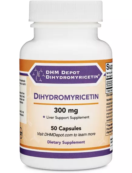 Double Wood Dihydromyricetin DHM / Дигідромирицетин ДГМ 300 мг 50 капсул від магазину біодобавок nutrido.shop