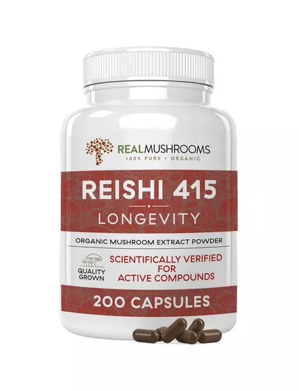 Real Mushrooms Reishi / Рейши органик 200 капс в магазине биодобавок nutrido.shop