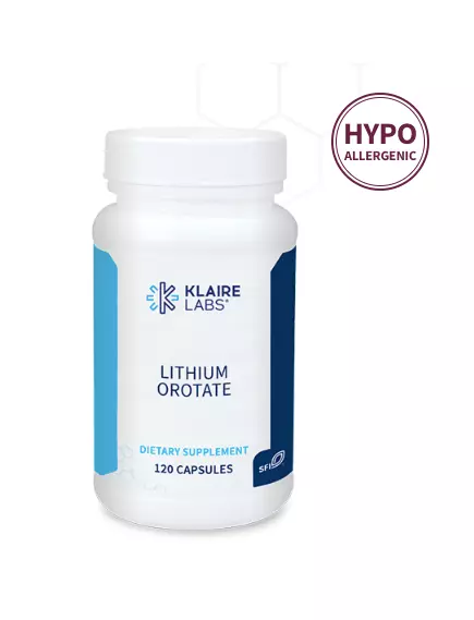 Klaire Lithium orotate / Литий оротат 120 капс в магазине биодобавок nutrido.shop