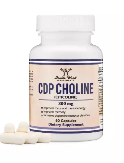 Double Wood CDP Choline / ЦДФ Холин Цитиколин Поддержка памяти и когнитивных функций 60 капс в магазине биодобавок nutrido.shop