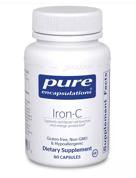 PURE IRON-C / ЗАЛІЗО + ВІТ С 60 КАПС від магазину біодобавок nutrido.shop