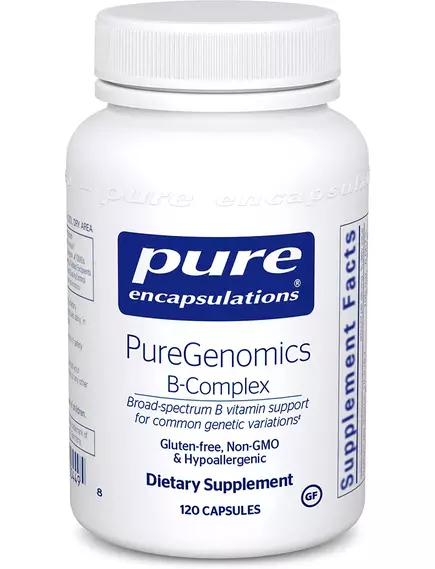 Pure Encapsulations PureGenomics B-Complex / Пьюр В геномикс комплекс 120 капсул в магазине биодобавок nutrido.shop