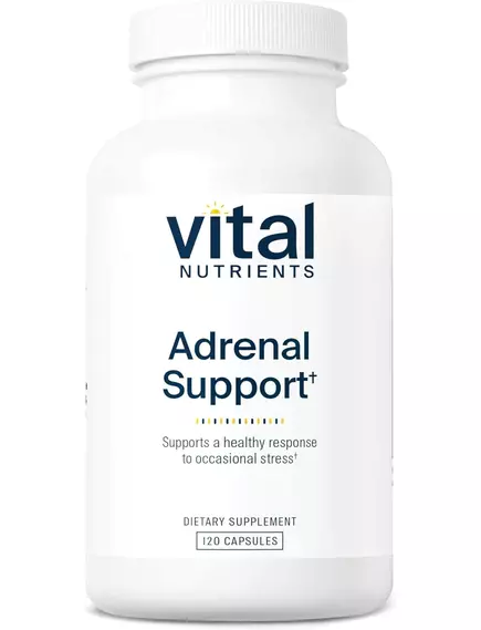 Vital Nutrients Adrenal Support / Підтримка надниркових залоз та реакції на стрес 120 капсул в магазине биодобавок nutrido.shop