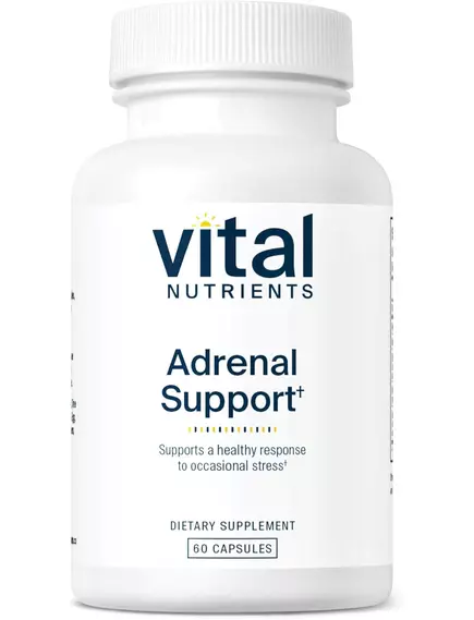 Vital Nutrients Adrenal Support / Підтримка надниркових залоз та реакції на стрес 60 капсул від магазину біодобавок nutrido.shop