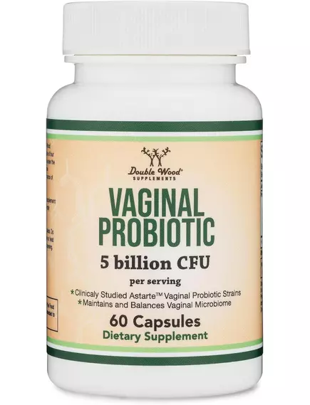 Double Wood Vaginal Probiotic / Вагінальний пробіотик 60 капсул від магазину біодобавок nutrido.shop