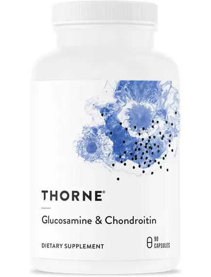 Thorne Research Glucosamine & Chondroitin / Глюкозамін хондроїтин для здоров'я суглобів 90 капcул від магазину біодобавок nutrido.shop