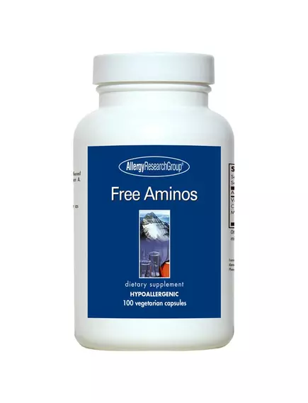 ALLERGY RESEARCH FREE AMINOS / ВІЛЬНІ АМІНОКИСЛОТИ 100 КАПСУЛ від магазину біодобавок nutrido.shop