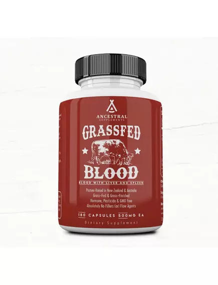 ANCESTRAL SUPPLEMENTS GRASSFED BLOOD / ЖИТТЄВА СИЛА КРОВІ 180 КАПСУЛ від магазину біодобавок nutrido.shop