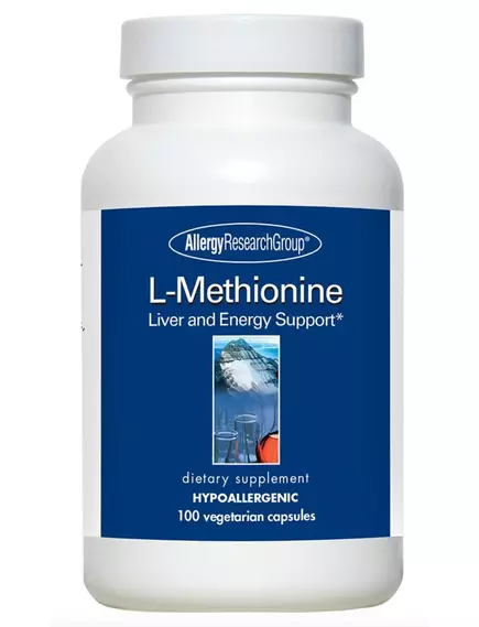 ALLERGY RESEARCH L-METHIONINE / Л - МЕТІОНІН 500 МГ 100 КАПСУЛ від магазину біодобавок nutrido.shop