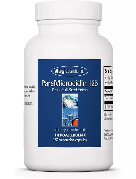 ALLERGY RESEARCH PARAMICROCIDIN / ЕКСТРАКТ НАСІННЯ ГРЕЙПФРУТА GSE 125 МГ 150 КАПСУЛ від магазину біодобавок nutrido.shop