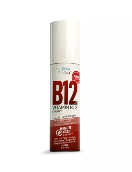 BIOLABS PRO CREAM B12 / Б12 КРЕМ ДЛЯ ПІДТРИМКИ ЗДОРОВОГО МЕТИЛЮВАННЯ 85 ГРАМІВ від магазину біодобавок nutrido.shop