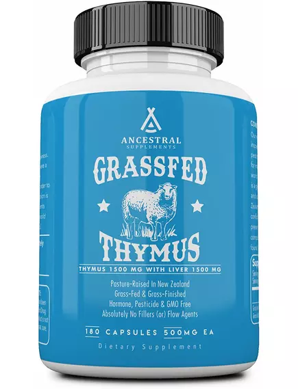 ANCESTRAL SUPPLEMENTS THYMUS / ЕКСТРАКТ ТИМУСА 180 КАПСУЛ від магазину біодобавок nutrido.shop