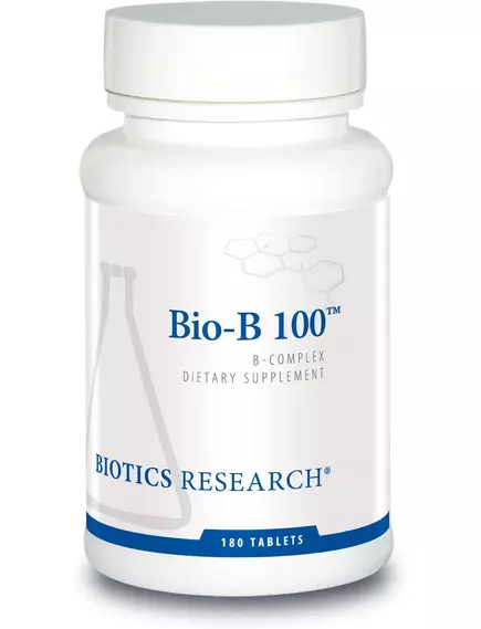 BIOTICS RESEARCH BIO-B 100 / КОМПЛЕКС ВІТАМІНІВ ГРУПИ Б 180 ТАБЛЕТОК від магазину біодобавок nutrido.shop