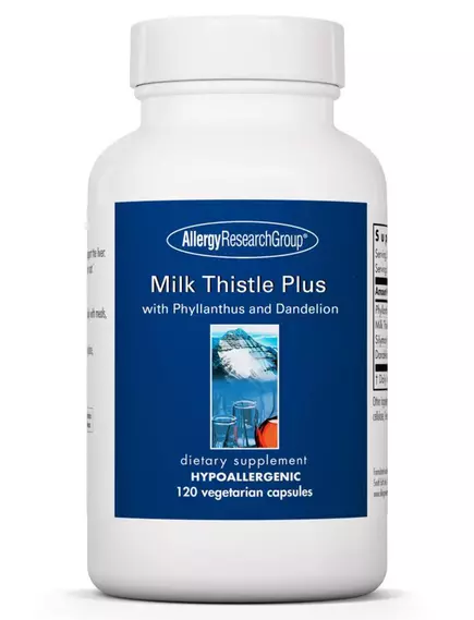 ALLERGY RESEARCH MILK THISTLE PLUS / РОЗТОРОПША КОМПЛЕКС ДЛЯ ПІДТРИМКИ ФУНКЦІЇ ПЕЧІНКИ 120 КАПСУЛ від магазину біодобавок nutrido.shop