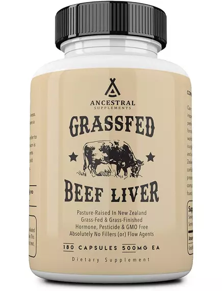 ANCESTRAL SUPPLEMENTS BEEF LIVER / ПЕЧІНКА ЯЛОВИЧА 180 КАПСУЛ від магазину біодобавок nutrido.shop