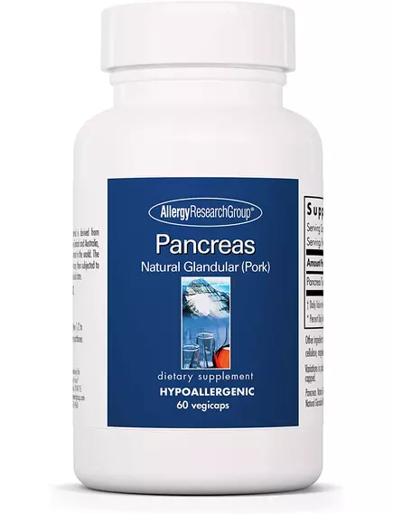 ALLERGY RESEARCH PANCREAS PORK / ПІДШЛУНКОВА ЗАЛОЗА (СВИНИНА) 60 КАПСУЛ від магазину біодобавок nutrido.shop