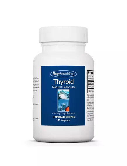 ALLERGY RESEARCH THYROID / ЩИТОВИДНА ЗАЛОЗА 100 КАПСУЛ від магазину біодобавок nutrido.shop