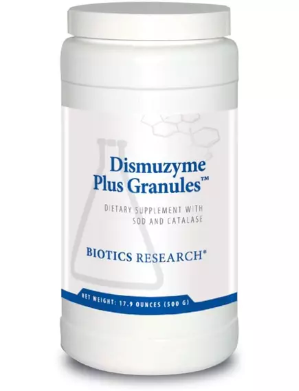 Biotics Research Dismuzyme Plus Granules / Супероксиддисмутаза (СОД) і каталаза 500 г від магазину біодобавок nutrido.shop