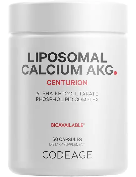 CodeAge Liposomal Calcium AKG / Ліпосомальний кальцій альфа-кетоглутарат 60 капсул в магазине биодобавок nutrido.shop