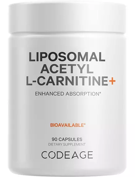 CodeAge Liposomal Acetyl-L-Carnitine / Липосомальный ацетил-L-карнитин 90 капсул в магазине биодобавок nutrido.shop