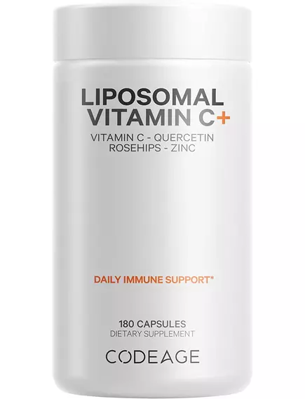 CodeAge Liposomal Vitamin C / Липосомальный витамин C + цинк и биофлавоноиды 180 капсул в магазине биодобавок nutrido.shop