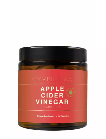 CYMBIOTIKA APPLE CIDER VINEGAR / ЯБЛУЧНИЙ ОЦЕТ ДЛЯ ЗДОРОВОГО ТРАВЛЕННЯ 60 КАПСУЛ від магазину біодобавок nutrido.shop