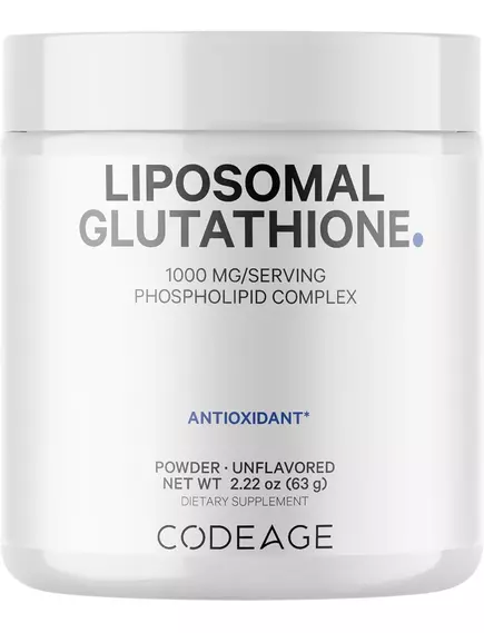 CodeAge Liposomal Glutathione / Ліпосомальний глутатіон порошок 1000 мг 63 г від магазину біодобавок nutrido.shop