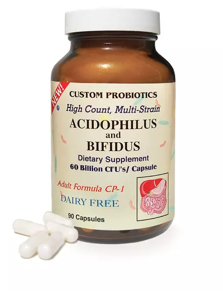 Custom Probiotics Adult Formula CP-1 / Пробиотики для взрослых CP-1 90 капсул в магазине биодобавок nutrido.shop