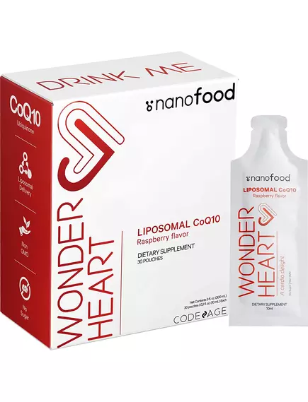 CODEAGE LIPOSOMAL WONDER HEART LIQUID COQ10 / ЛІПОСОМАЛЬНИЙ КОЕНЗИМ КУ10 30 САШЕ від магазину біодобавок nutrido.shop