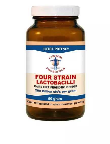 Custom probiotics Four Strain Lactobacilli / 4 штамма Лактобактерий 260 млрд КОЕ 50 г в магазине биодобавок nutrido.shop