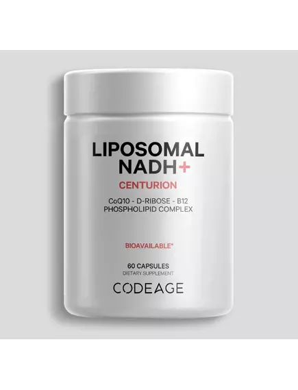 CodeAge Liposomal NADH+ / Липосомальный НАДН+ производство клеточной энергии 60 капсул в магазине биодобавок nutrido.shop