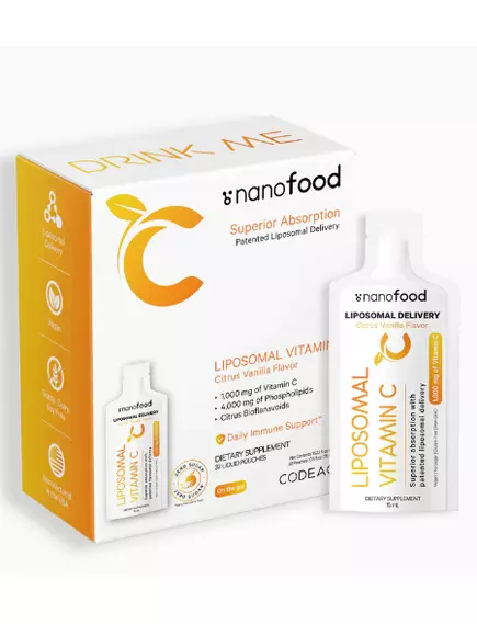 CODEAGE LIPOSOMAL LIQUID VITAMIN C POUCH / ЛІПОСОМАЛЬНИЙ ВІТАМІН C 1000 МГ 32 САШЕ від магазину біодобавок nutrido.shop