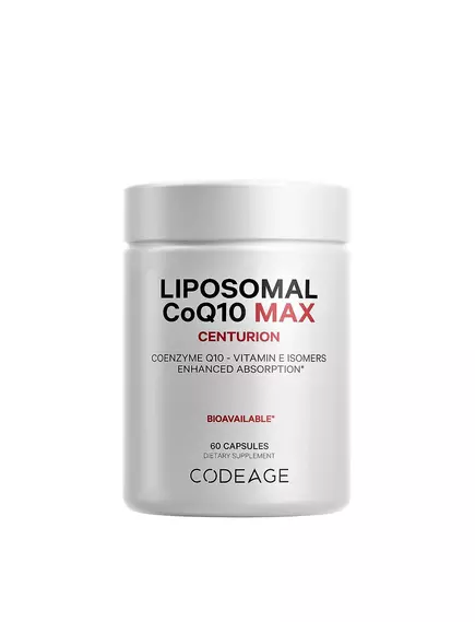 CODEAGE LIPOSOMAL COQ10 MAX / КОЕНЗИМ КУ10 250 МГ ЛІПОСОМАЛЬНИЙ 60 КАПСУЛ від магазину біодобавок nutrido.shop