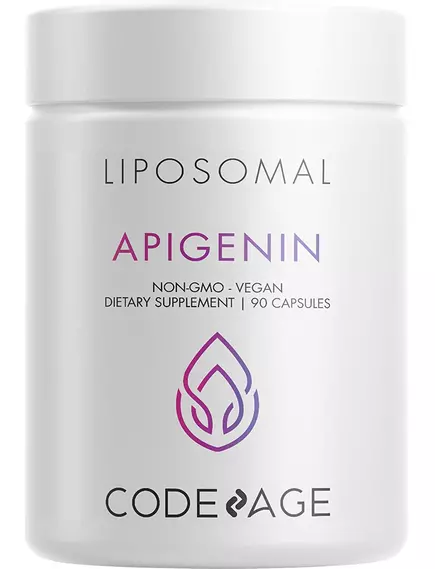 CodeAge Liposomal Apigenin / Апігенін ліпосомальний — антиоксидант, онкопротекція 90 капсул від магазину біодобавок nutrido.shop