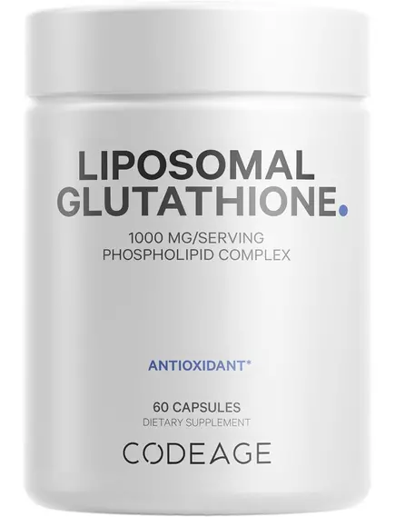 CodeAge Liposomal Glutathione / Липосомальный глутатион 1000 мг 60 капсул в магазине биодобавок nutrido.shop