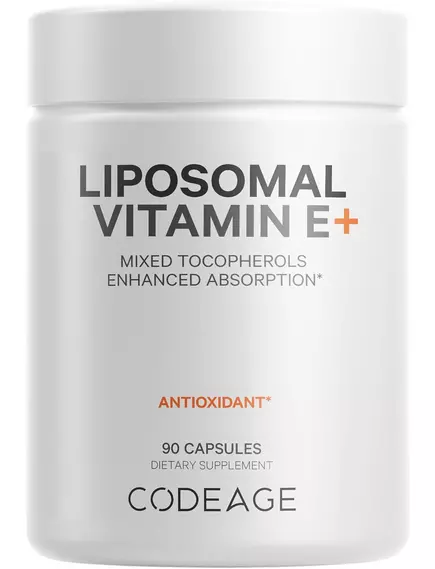 CodeAge Liposomal Vitamin E / Ліпосомальний вітамін Е на основі соняшникововї олії 90 капсул від магазину біодобавок nutrido.shop