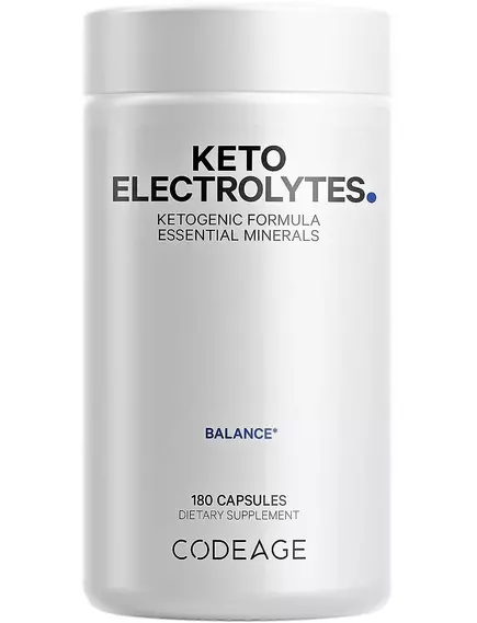 CODEAGE KETO ELECTROLYTES / КЕТО ЕЛЕКТРОЛІТИ БЕЗ ЦУКРУ ТА ВУГЛЕВОДІВ 180 КАПСУЛ від магазину біодобавок nutrido.shop