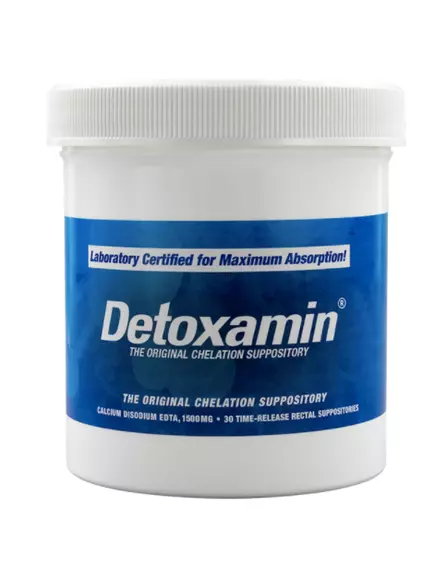 DETOXAMIN 1500MG / ДЕТОКСАМИН СУПОЗИТОРІЇ З ЕДТА 30 ШТ. від магазину біодобавок nutrido.shop