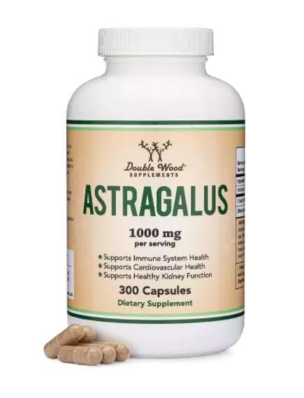 DOUBLE WOOD ASTRAGALUS / АСТРАГАЛ 1000 МГ 300 КАПСУЛ від магазину біодобавок nutrido.shop