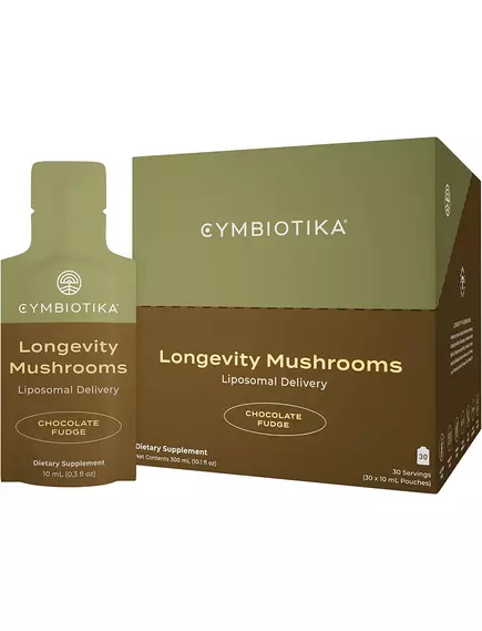 CYMBIOTIKA LONGEVITY MUSHROOMS / ОРГАНІЧНІ ГРИБИ ДЛЯ ДОВГОЛІТТЯ ТА ЕНЕРГІЇ 30 САШЕ від магазину біодобавок nutrido.shop