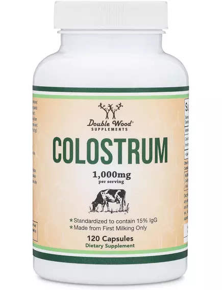 Double Wood Colostrum / Колострум молозиво 120 капсул від магазину біодобавок nutrido.shop